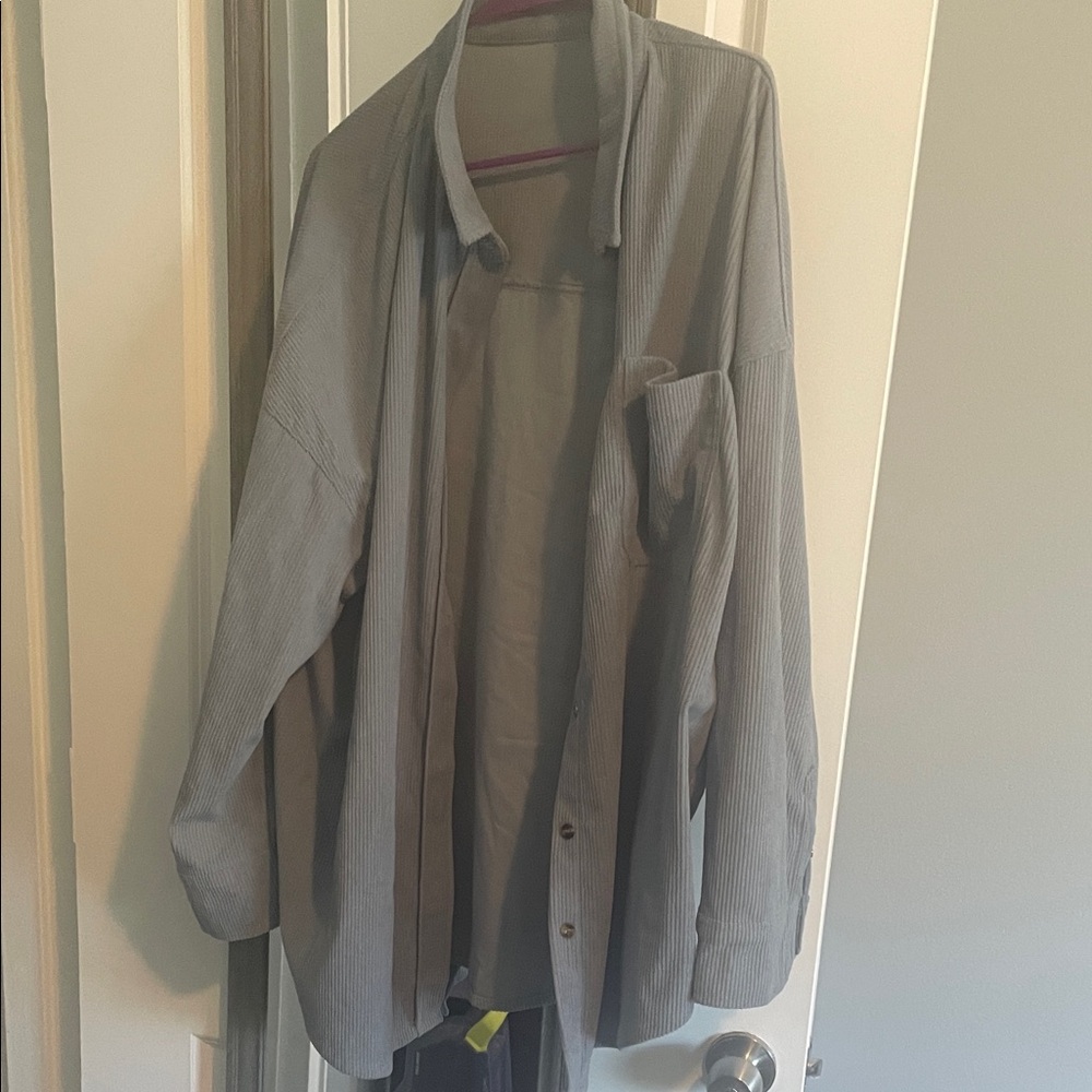 Women’s light blue corduroy jacket